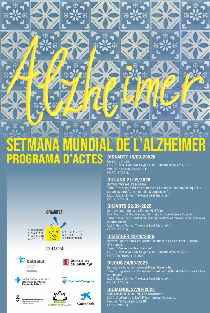 Setmana Mundial de l'Alzheimer (Programa d'actes)